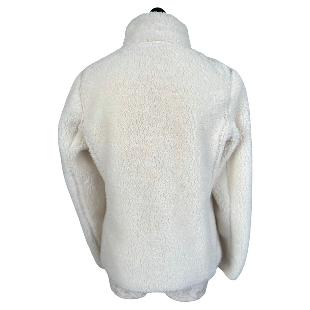 Weatherproof Reversible Plush Fleece Jacket Cream Full Zip Size Small - Picture 6 of 13